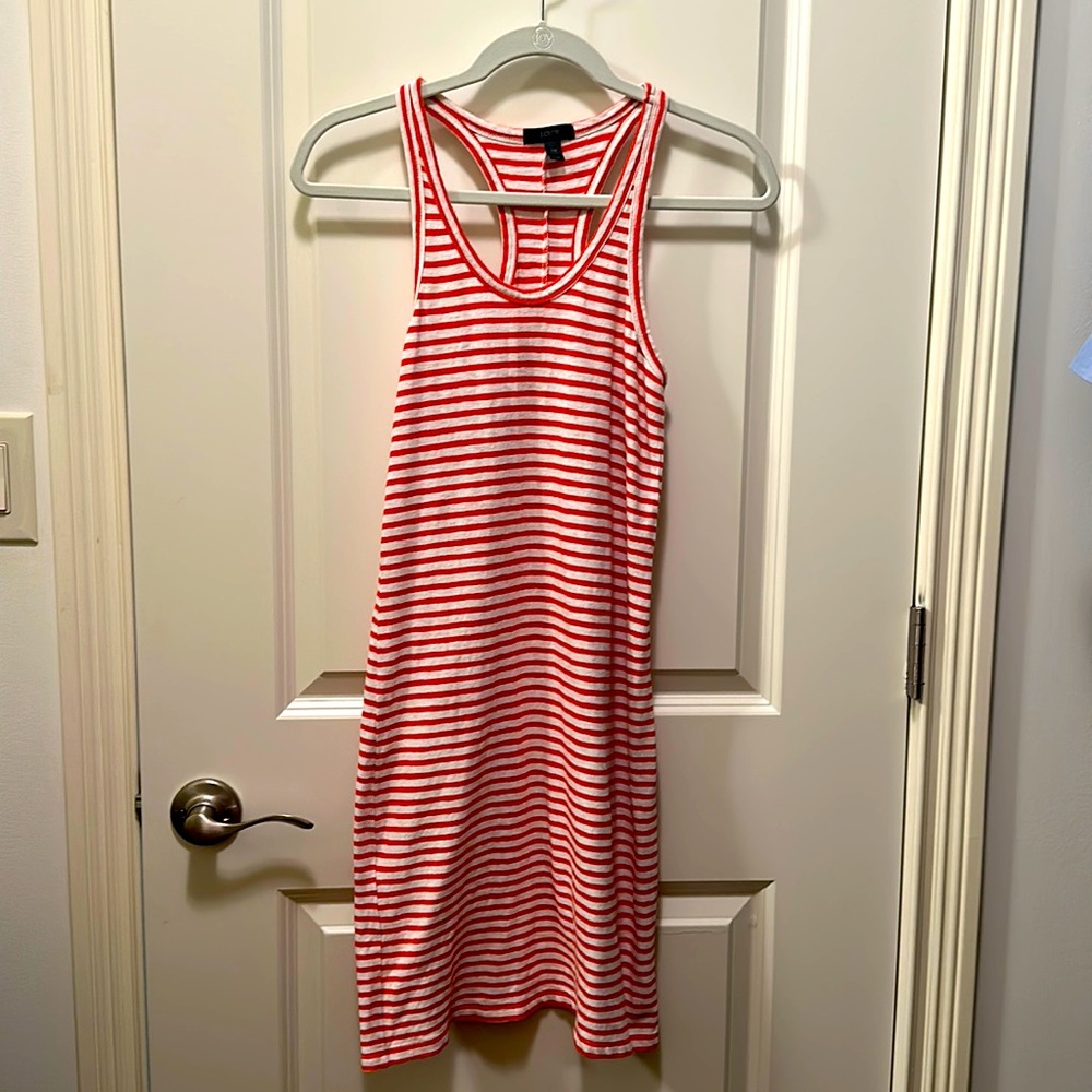 J Crew Racerback Striped Sundress